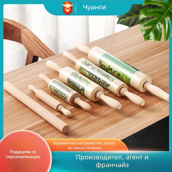 Дървен комплект за оформяне на глина: дъска за моделиране, инструменти за формиране и разточка – домашна употреба