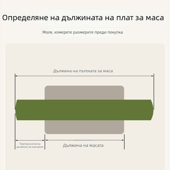 Винтидж стил покривка за маса с дълга декоративна лента за чайна маса и страничен шкаф, водоустойчива и персонализируема.