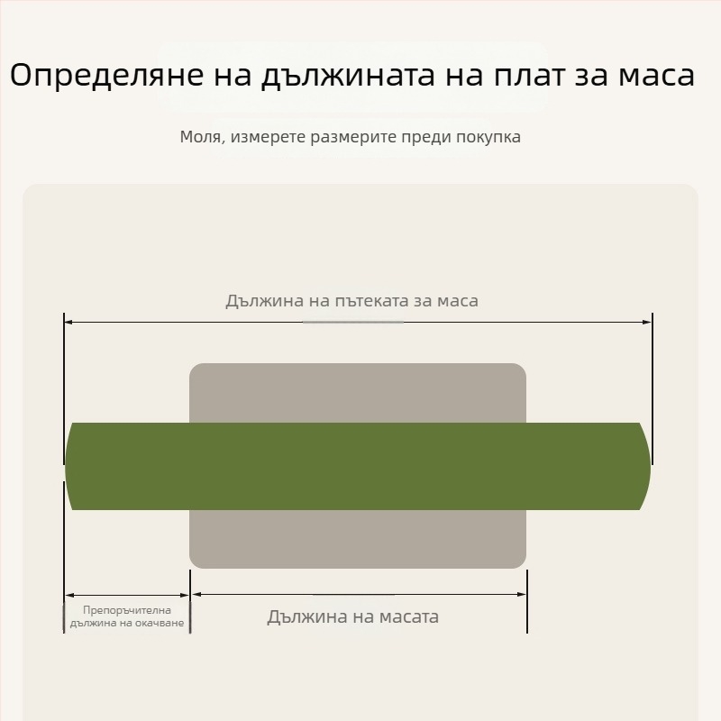 Винтидж стил покривка за маса с дълга декоративна лента за чайна маса и страничен шкаф, водоустойчива и персонализируема.