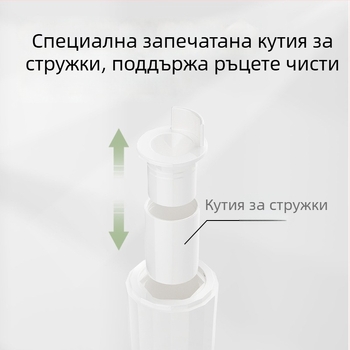 Полуавтоматична острилка за моливи, с голямDiameter 3.0–3.15 мм, мини преносима, държи ръцете чисти.