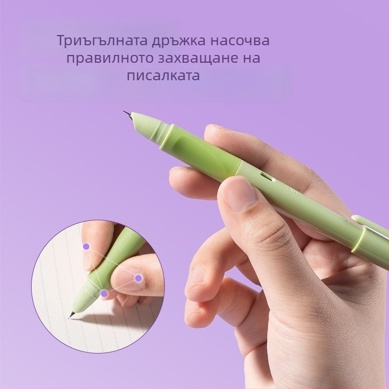 Deli SF570 писалка за ученици с въртяща се система за мастило и сменяем мастилен резервоар, подходяща за начинаещи в писането