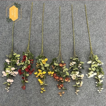Изкуствена роза от коприна за домашна декорация, DIY европейска флорална композиция, височина 75 cm
