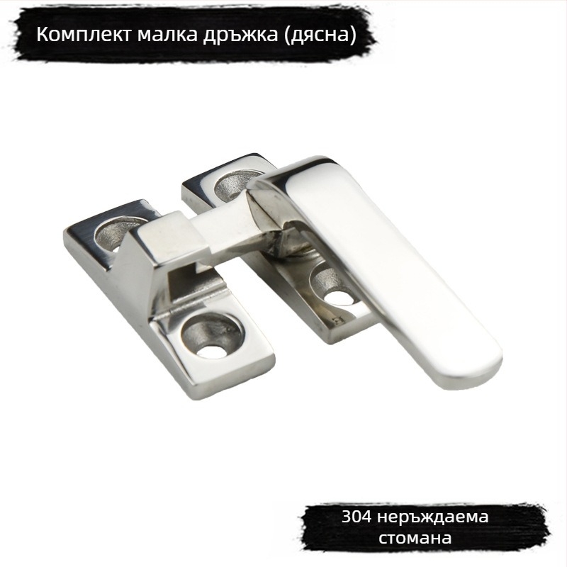 Дръжка с ключалка за шкаф от 304 неръждаема стомана, модел LCL-LCR80/100, солидна версия, за механични врати на шкафове FHS31/41