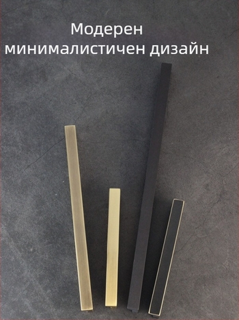 Jane медна дръжка за шкафове и врати, цял мед, модерна проста американско-скандинавска стилова линия за гардероб и шкафове
