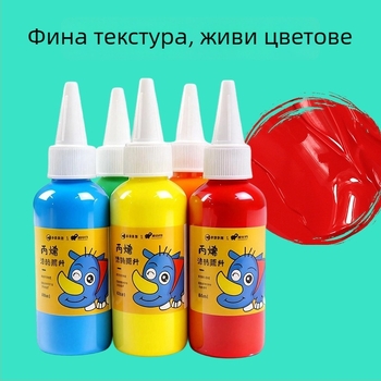 60 ml цветна акрилна боя за деца в детската градина, безопасна и нетоксична за ръчна изработка
