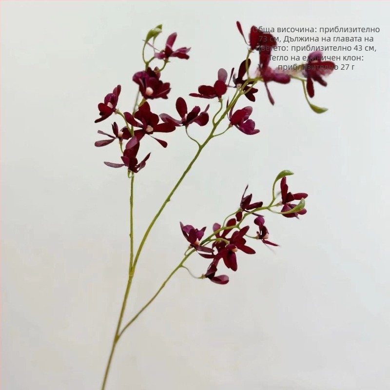 With Yang изкуствена орхидея Phalaenopsis мини — копринено цвете за домашна декорация, подходящо за сватби и фотосесии