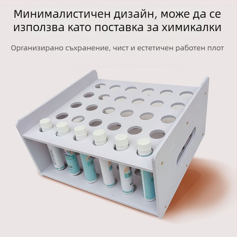 Мултиразделен настолен органайзер за малки предмети, пинсети за вежди, ножици, четки, червило — голям капацитет за канцеларски материали и писалки.