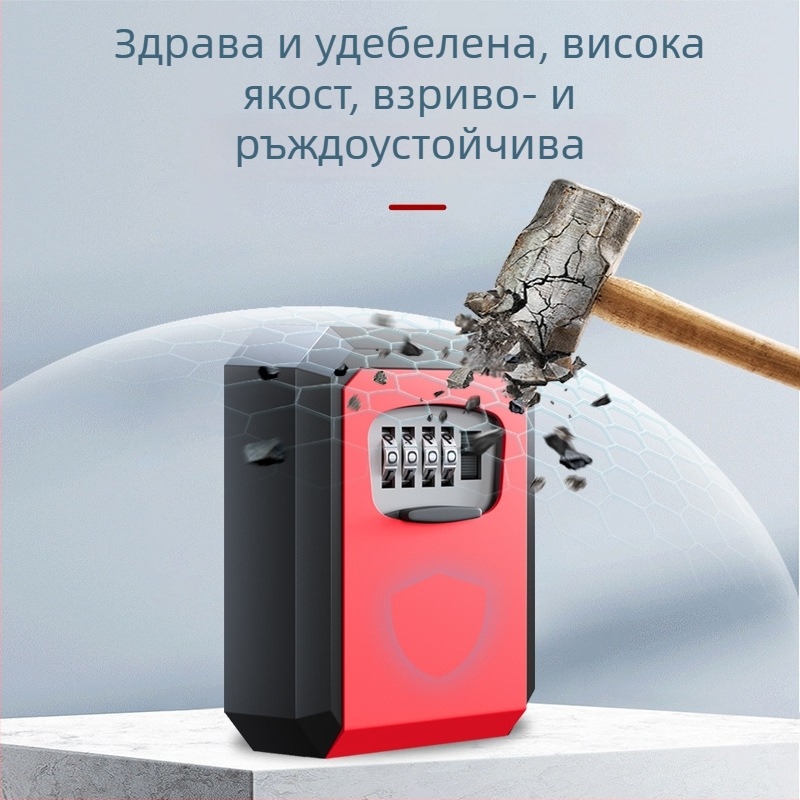 Сейф за ключове с парола за входна врата с котешко око – декорация за къщи за гости, временен държач на ключове, патентован продукт, модел 907