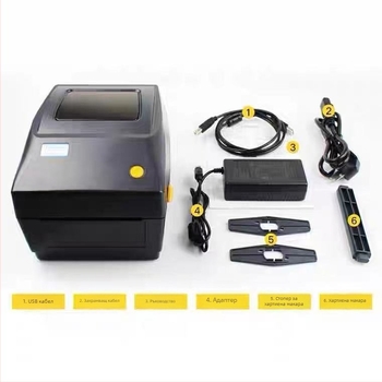 XP-460B термичен принтер за етикети, USB интерфейс, ширина на етикета 108 мм, Xprinter