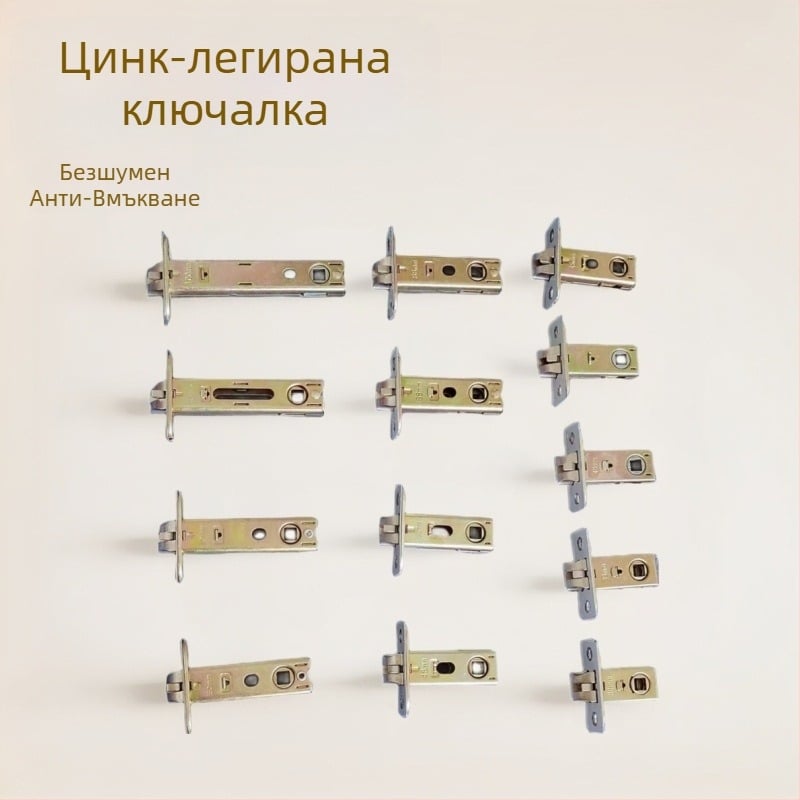 Mingwang медно заключване за интериорни врати с дръжка, корпус на заключване и език‑болт за баня, компоненти от цинкова сплав