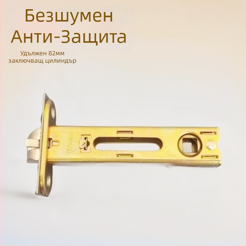 Mingwang медно заключване за интериорни врати с дръжка, корпус на заключване и език‑болт за баня, компоненти от цинкова сплав