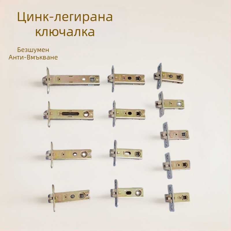 Mingwang медно заключване за интериорни врати с дръжка, корпус на заключване и език‑болт за баня, компоненти от цинкова сплав
