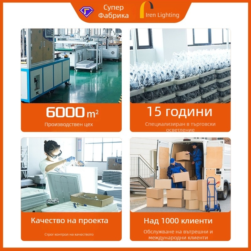 Интегриран LED панел за таван за баня и кухня, алуминиев панел, вградена инсталация, размери 300x300/300x600 мм, 3 години гаранция