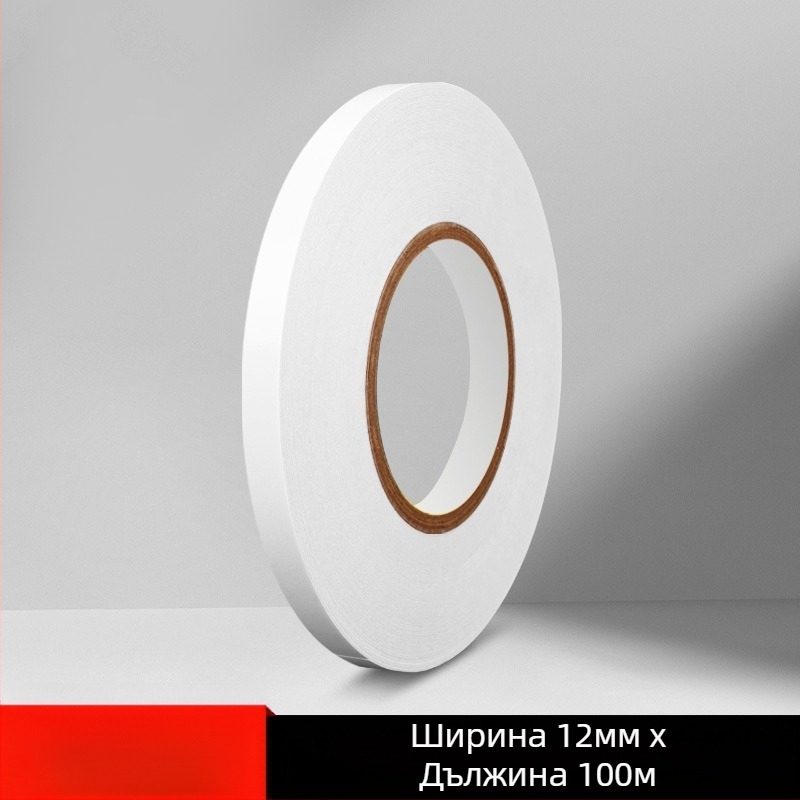 300 м много тънка двустранна лента с висока вискозност и прозрачност за офис и индустриална употреба