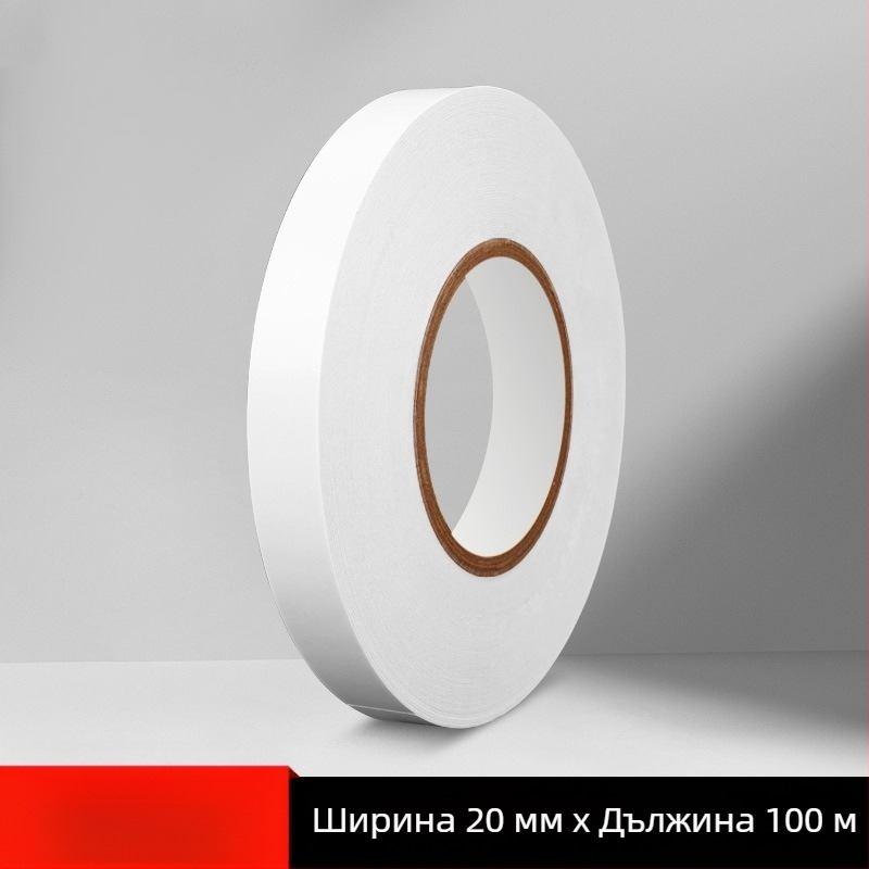 300 м много тънка двустранна лента с висока вискозност и прозрачност за офис и индустриална употреба