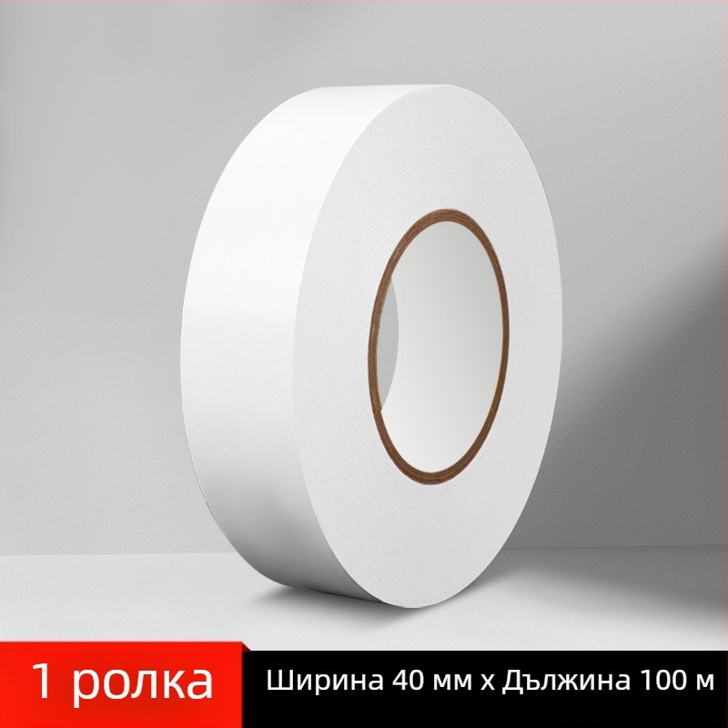300 м много тънка двустранна лента с висока вискозност и прозрачност за офис и индустриална употреба