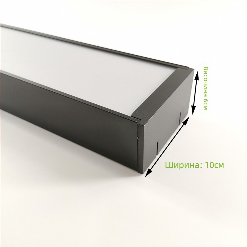 LED алуминиев линеен светодиоден осветител за офис, ширина 4 см, таван с решетка