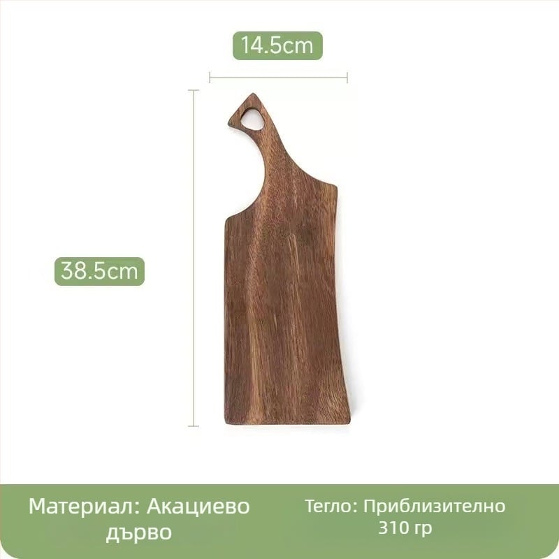Дървена дъска за рязане за кухня – многофункционална дъска за месо, хляб, плодове и пица
