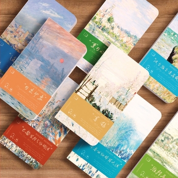 Pocket Museum серия: Празни вътрешни страници, ретро известни картини — джобен бележник