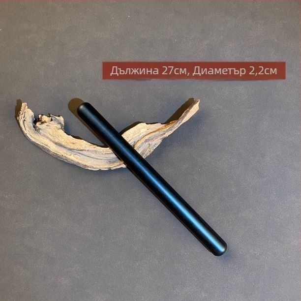 Лилаво сандалово дърво — руло за тесто за кори за дъмплинги и кифли, кухненски инструмент с твърда дървена дръжка