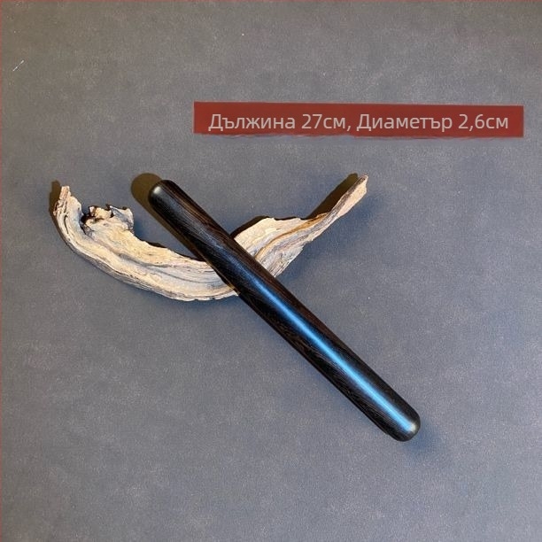 Лилаво сандалово дърво — руло за тесто за кори за дъмплинги и кифли, кухненски инструмент с твърда дървена дръжка