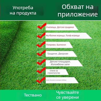Изкуствен тревен килим за външни пространства — декоративна зеленина за огради и площадки