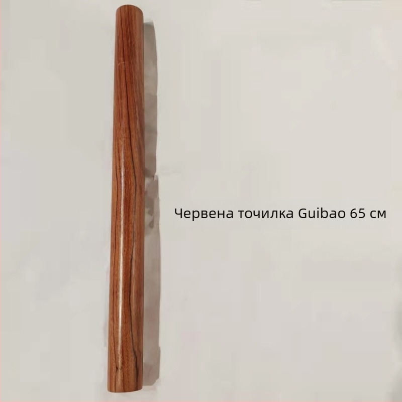 Дървена точилка за тесто с две плоски крайчета, Red Guibao, за домашна употреба