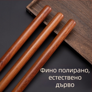 Ролка от твърдо дърво Huanghuali за домашна употреба, дълга и къса версия, инструмент за кори за пелмени