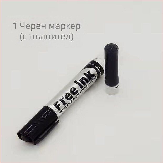 Маркер за бяла дъска с заменяем накрайник и резервоар за мастило, сухоизтриващ учебен маркер
