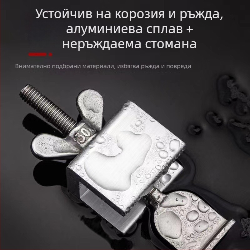Горен антикрадбен уред за врата, без пробиване и винтове, стопер за врата