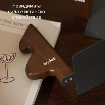 Коледно дърво от масивно дърво – дървени държатели за книги за бюро, подвижни книжни държатели, настолен декор