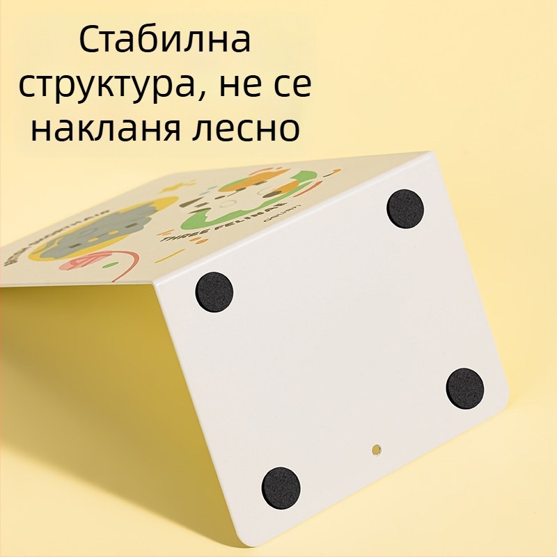 Deli TB650 държач за книги за ученици с принт, настолен разделител с мультяшен дизайн за подреждане и съхранение на книги