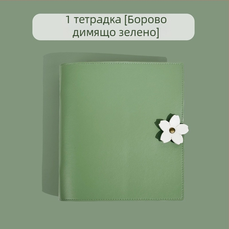 Cute Little Year квадратен тефтер с обложка от изкуствена кожа и крафт хартия, подвързан, 60 листа, вътрешни страници 150×171 мм, корпус 168×192 мм, артистичен стил
