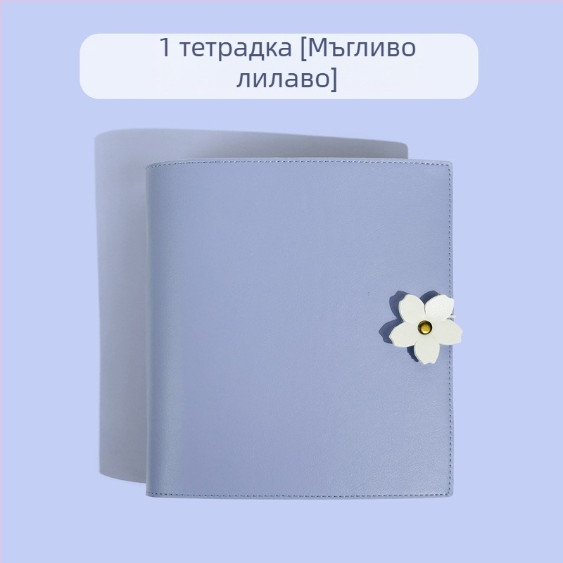 Cute Little Year квадратен тефтер с обложка от изкуствена кожа и крафт хартия, подвързан, 60 листа, вътрешни страници 150×171 мм, корпус 168×192 мм, артистичен стил