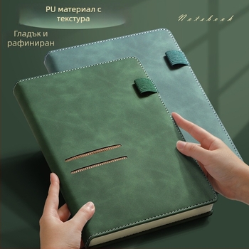 PU тефтер с усещане за кожа, персонализиран A5 бизнес офис тефтер с печат на лого, ученически дневник