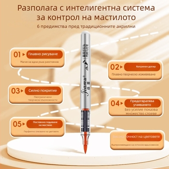 Акрилни маркери с мека върха, чанта за съхранение, за ученици, непрозрачни цветове, 80 цвята