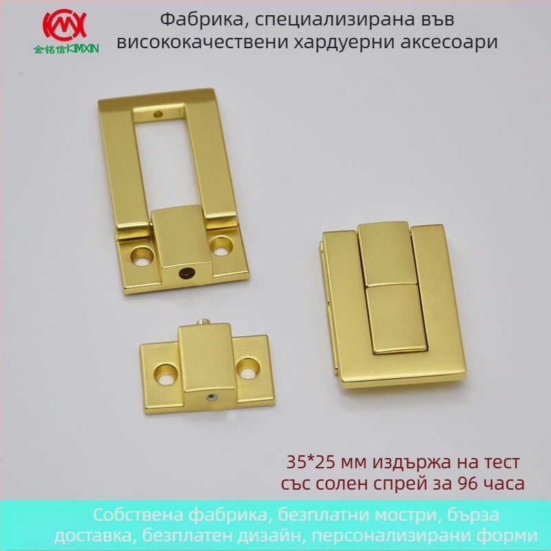 Kimxin цинкова сплав ключалка със слънчева закопчалка, 35x25, дървена кутия за опаковка, метални аксесоари за заключване