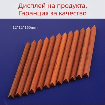 Триъгълен абразивен камък за шлифоване и полиране, лента 12×150 мм, червен корунд