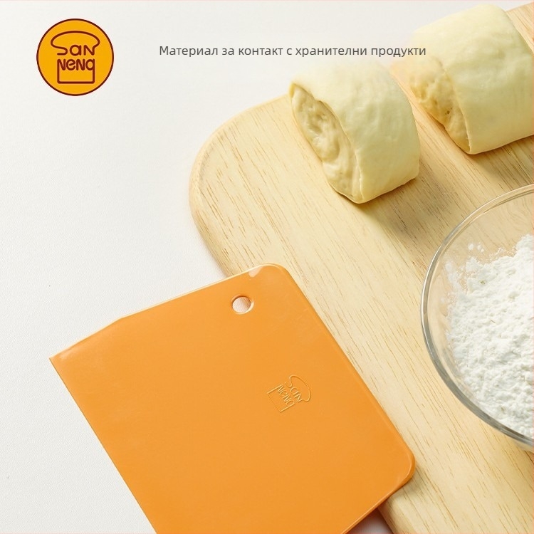 Three-Energy Mooncake комплект за печене: крем шпатула, нож за разрязване, твърд пластмасов скрепер
