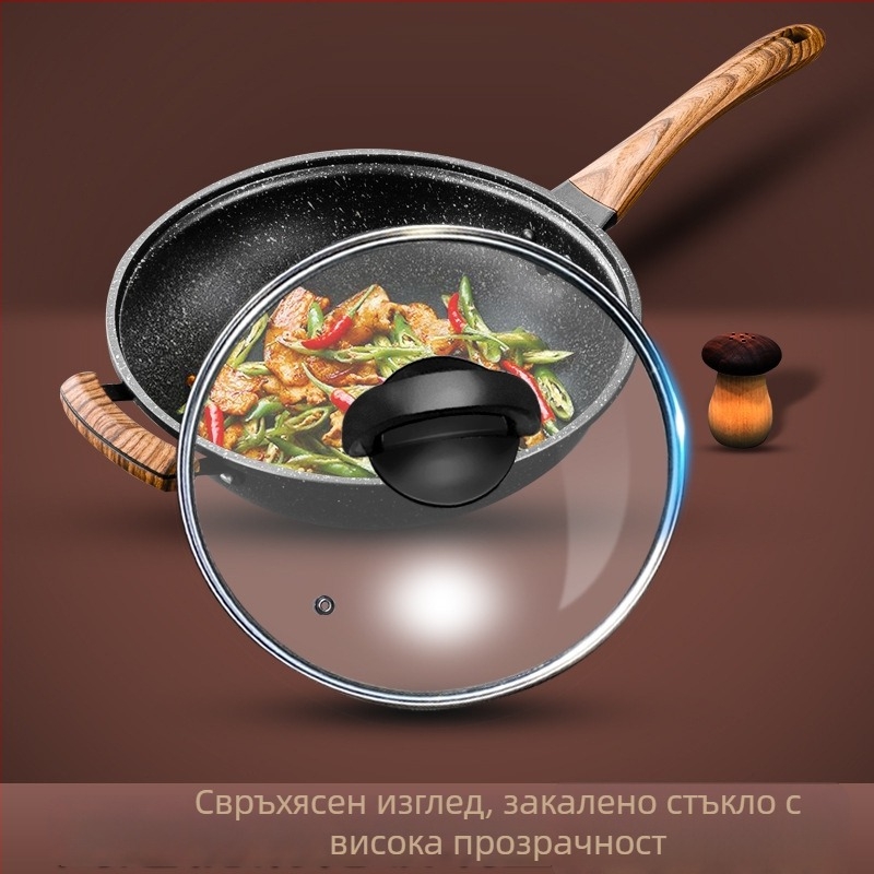 Капак за тенджера от закалено стъкло, прозрачен и термоустойчив, кръгъл капак от неръждаема стомана