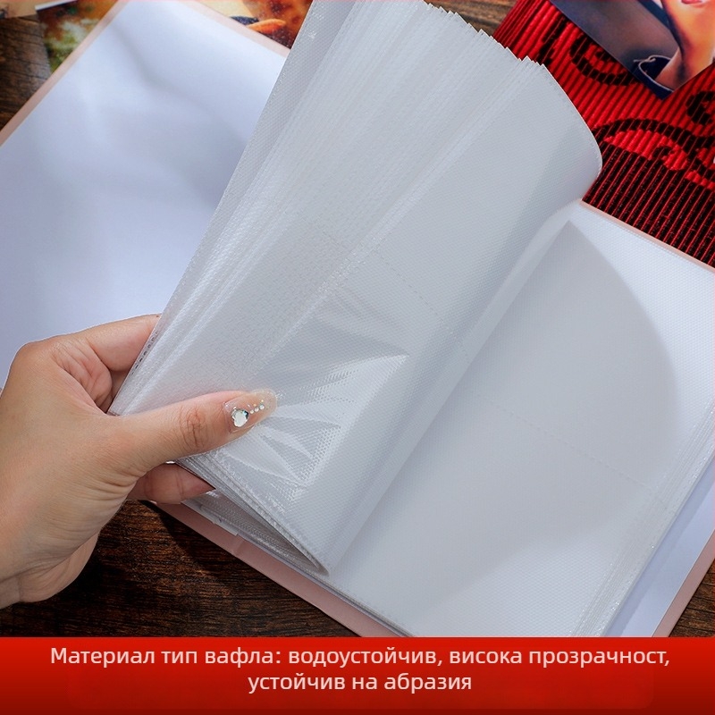 5, 6 или 7-инчов ламиниран фотоалбум със вмъкнати страници, голям капацитет за детски растеж