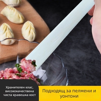 Телешка костна лъжичка за пълнене на кнедли за домашна и професионална употреба