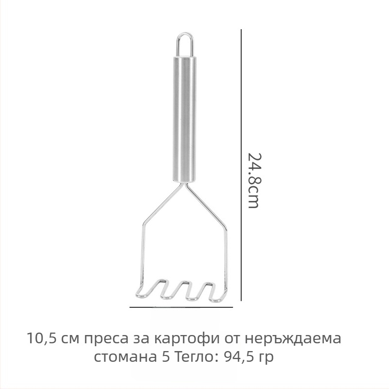 Мачка за картофи, 430 неръждаема стомана, кухненски инструмент