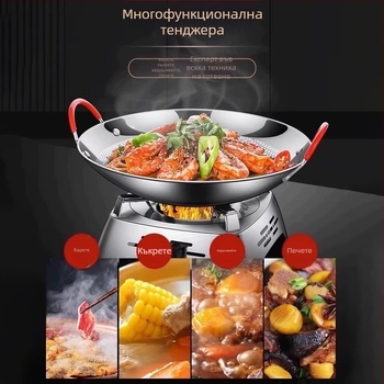 304 неръждаема стомана алкохолна печка с малък горещ съд за домашна употреба, единична порция, касетна печка, защита при изгаряне