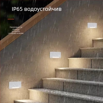 3W алуминиев водоустойчив вградена LED подова светлина за крачки и коридор със сензор за движение