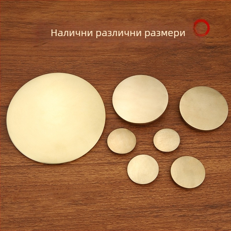 Полирано месингово огледало Баґуа и бронзово огледало с дванадесет зодиака, мотив сливово цвете, сватбено огледало за талия