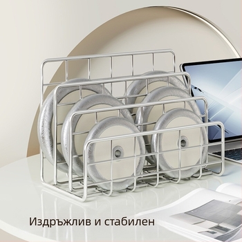 Десктоп организатор за книги и списания с многослойни отделения за документи