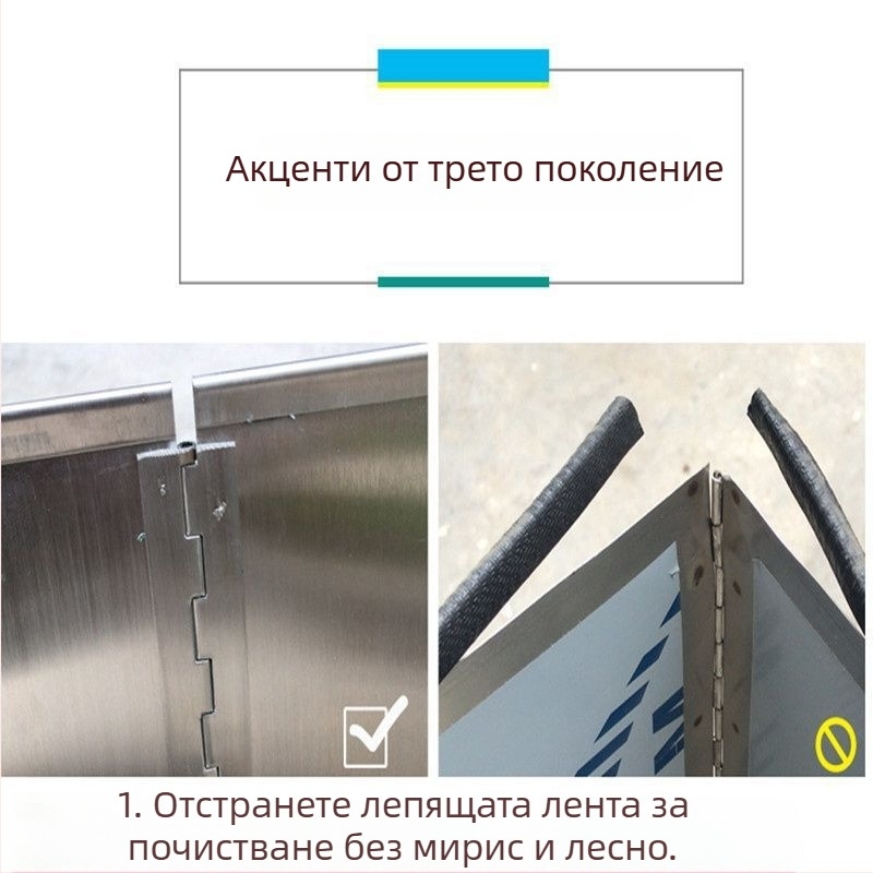 Кухненска преграда против омазняване от неръждаема стомана, удебелена топлоизолационна платка за газова печка, лесна за почистване