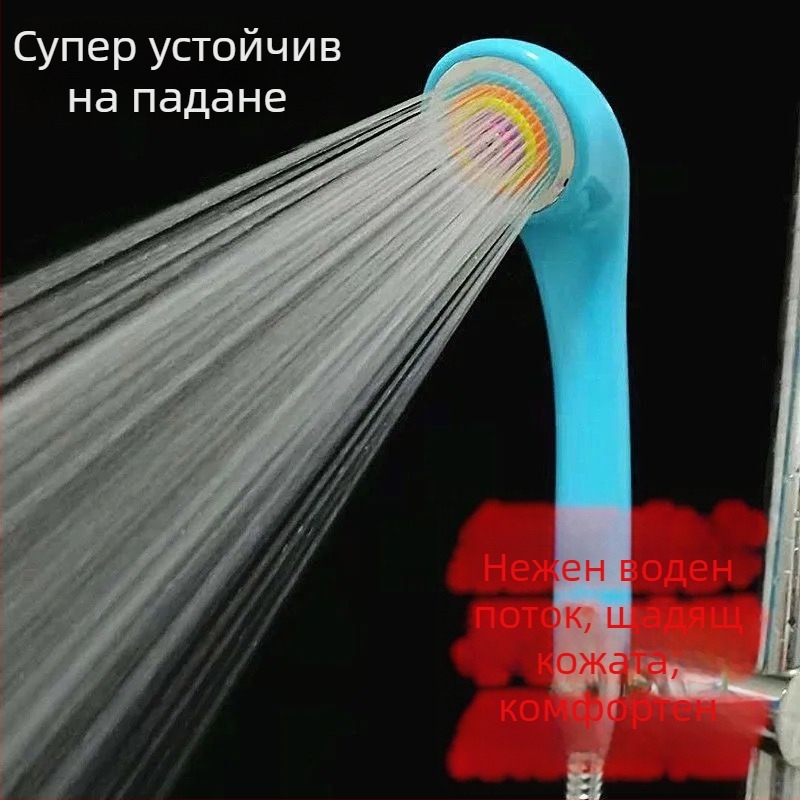 Цветен усилващ ръчен душ за деца, компактна душ глава за баня