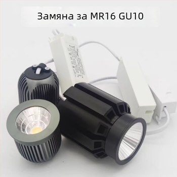 COB LED светодиодна крушка за струг, вход 24V/36V, 220V без драйвер, downlight, grille светлина, прожектор, таванно осветление, 12V крушка